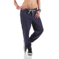Damen Jogginghose Sporthose, Dunkelblau S/36