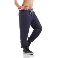 Damen Jogginghose Sporthose, Dunkelblau S/36