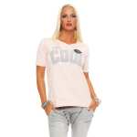 Damen IM COOL T-shirt Locker Rundhals Top Sommer Shirt...