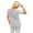 Damen IM COOL T-shirt Locker Rundhals Top Sommer Shirt Pastell mit Motiv silber Gr. S M 36 38, 1536