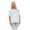 Damen IM COOL T-shirt Locker Rundhals Top Sommer Shirt Pastell mit Motiv silber Gr. S M 36 38, 1536