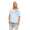 Damen IM COOL T-shirt Locker Rundhals Top Sommer Shirt Pastell mit Motiv silber Gr. S M 36 38, 1536