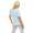 Damen IM COOL T-shirt Locker Rundhals Top Sommer Shirt Pastell mit Motiv silber Gr. S M 36 38, 1536