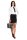 Damen Minirock Rock Skirt; Schwarz S/M