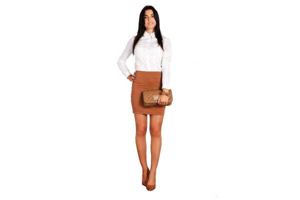Damen Minirock Rock Skirt; Rost S/M