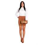 Damen Minirock Rock Skirt; Rost S/M