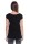 Damen Longshirt Shirt weit geschnitten Top 2 in 1 Optik Schwarz/2XL/3XL 44/46