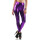 Damen Leggings Hohe Taille Wet-Look Glanz; Lila S/36