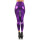 Damen Leggings Hohe Taille Wet-Look Glanz; Lila S/36