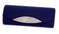 Clutch Tasche Handtasche Abendtasche mit Strass; Dunkelblau