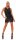 Damen Minikleid Kurzes Kleid Cocktailkleid Gogo Clubwear Partykleid Abendkleid Latex Latexkleid Gr. S M 36 38, 1567 Schwarz/S/M