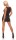 Damen Minikleid Kurzes Kleid Cocktailkleid Gogo Clubwear Partykleid Abendkleid Latex Latexkleid Gr. S M 36 38, 1567 Schwarz/S/M