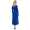 Damen Mittellanges Wickelkleid Raffungen V-Ausschnitt 3/4 Ärmel;