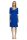 Damen Mittellanges Kleid Dress mit Raffungen; Blau S (36)