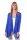 Damen Cardigan Umhang Poncho ; Blau L/XL