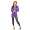 Damen Cardigan Umhang Poncho ; Violett L/XL