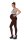 MAMA Umstands Leggings Baumwolle mit Taschen; Braun 2XL