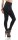 Damen Leggings Hochbund Bauchweg Mieder Miederhose; Schwarz XL/2XL