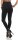 Damen Leggings Hochbund Bauchweg Mieder Miederhose; Schwarz XL/2XL