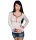 Damen Langarm Shirt Bluse Sweatshirt mit V-Ausschnitt Knopfleiste Gr. S M 36 38, 1571