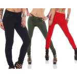 Damen Strechjeans Jeans Hüfthose Slimfit Hose;