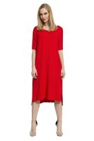 Damen Kleid Asymmetrisch mit Schlitzen;