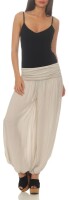 Damen Haremhose Damen Hose Pumphose Aladinhose, Beige S/M/L