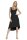 Damen Kleid Trägerkleid Asymmetrisch; Schwarz M (38)