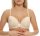 Damen Push-Up BH Bügel-BH mit Schleife und Spitze; Beige 70 D