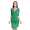 Minikleid mit Raffungen überlappender V-Ausschnitt: Grün 2XL/3XL 44/46