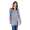 Damen Langarm Longshirt Bluse mit Rückenausschnitt;