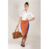 Bleistiftrock Langer Rock mit Reißverschluss...