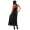Damen Maxi Neckholder Sommerkleid mit Gürtel;