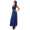 Damen Maxi Neckholder Sommerkleid mit Gürtel;