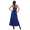 Damen Maxi Neckholder Sommerkleid mit Gürtel;