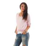 Damen 3/4 Ärmel Bluse  2-in-1 Tunika ink.Top ; S/M
