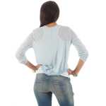 Damen 3/4 Ärmel Bluse  2-in-1 Tunika ink.Top ; S/M