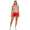 Damen 2 teiler Fitness Sport Short; Dunkelbeige/Rot M/L