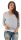 Damen 3/4 Ärmel Bluse 2 teiler Tunika ; Grau S/M