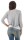 Damen 3/4 Ärmel Bluse 2 teiler Tunika ; Grau S/M