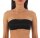 Damen Bandeau-BH Bra Büstenhalter Trägerlos Top mit Spitze; Schwarz S