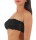 Damen Bandeau-BH Bra Büstenhalter Trägerlos Top mit Spitze; Schwarz S