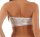 Damen Bandeau-BH Bra Büstenhalter Trägerlos Top mit Spitze; Ecru S