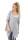 Damen Strickjacke Sweats Poncho Umhang Cardigan Jacke; S/M; Grau
