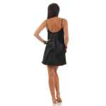 Damen kurzes Satin Negligé Nachtkleid Nachthemd Satin; S M L XL 2XL