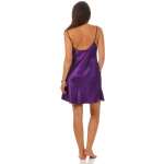 Damen kurzes Satin Negligé Nachtkleid Nachthemd Satin; S M L XL 2XL
