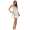 Damen kurzes Satin Negligé Nachtkleid Nachthemd Satin; S M L XL 2XL