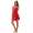 Damen kurzes Satin Negligé Nachtkleid Nachthemd Satin; S M L XL 2XL