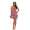 Damen kurzes Satin Negligé Nachtkleid Nachthemd Satin; S M L XL 2XL