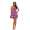 Damen kurzes Satin Negligé Nachtkleid Nachthemd Satin; S M L XL 2XL